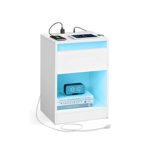 Nightstand with Charging Station & LED - image 8