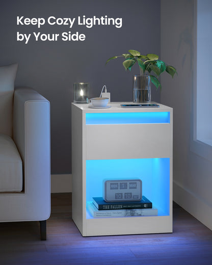 Nightstand with Charging Station & LED - image 6