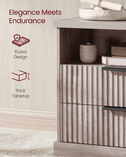 MAXE Collection - Nightstand with Charging Station