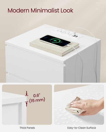 Nightstand with Charging Station