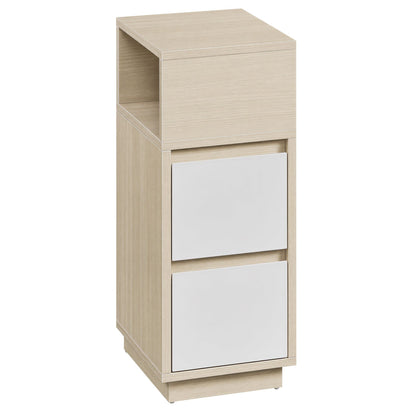 Set of 2 Narrow Side Tables, Slim End Table with 2 Drawers, 1 Open
Compartment, for Living Room, Bedroom - image 22