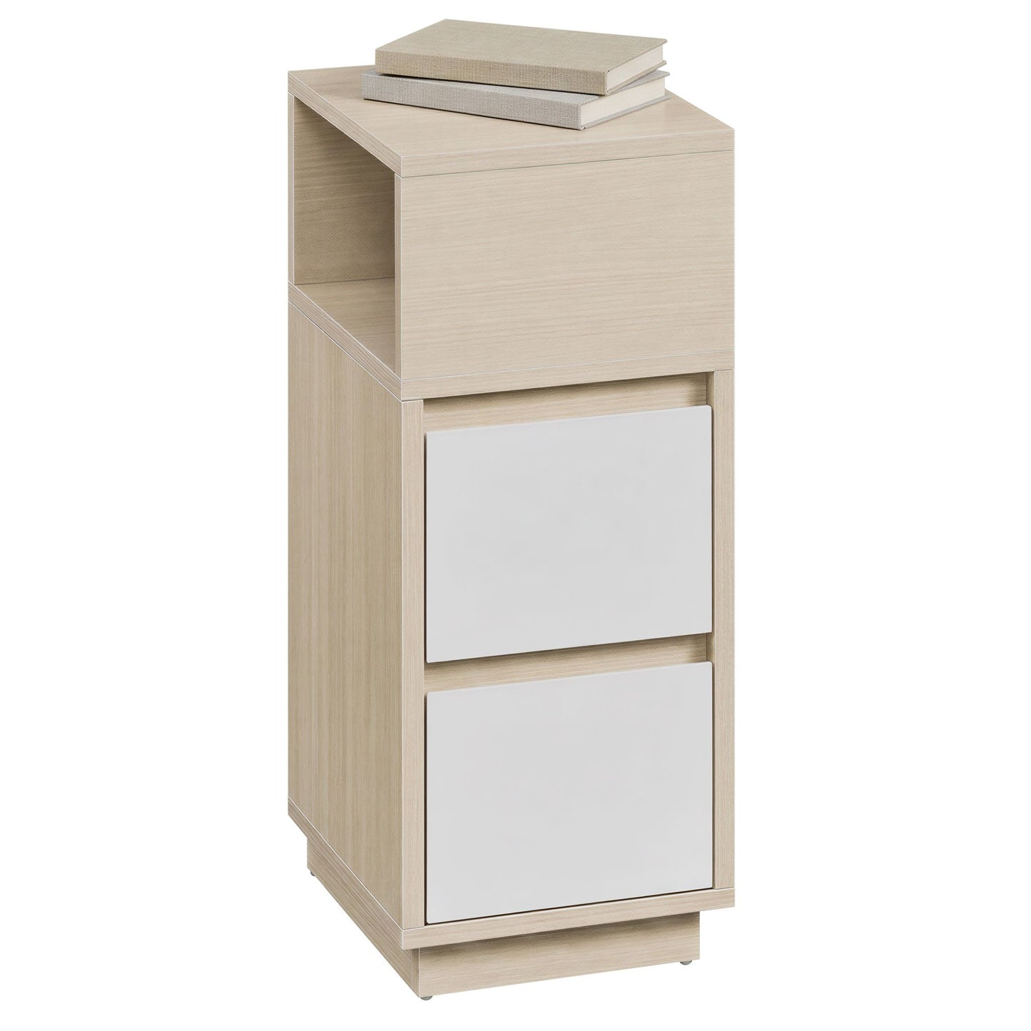 Set of 2 Narrow Side Tables, Slim End Table with 2 Drawers, 1 Open
Compartment, for Living Room, Bedroom - image 23