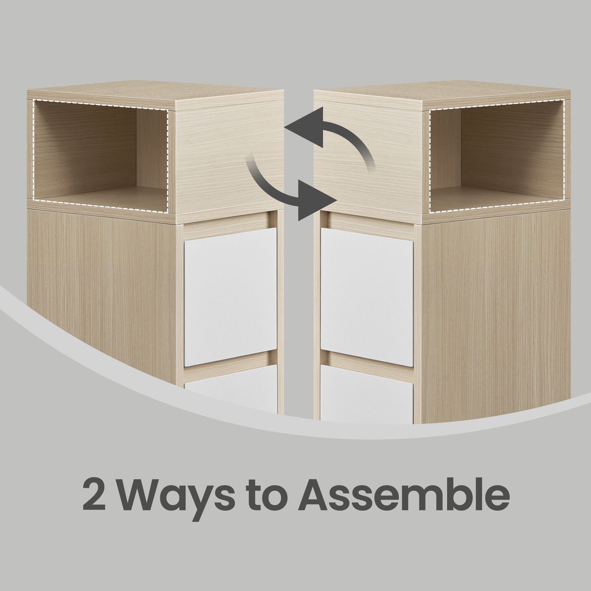 Set of 2 Narrow Side Tables, Slim End Table with 2 Drawers, 1 Open
Compartment, for Living Room, Bedroom - image 27