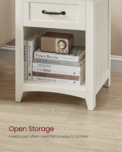 Farmhouse Nightstands with Charging Station, Set of 2 - image 24