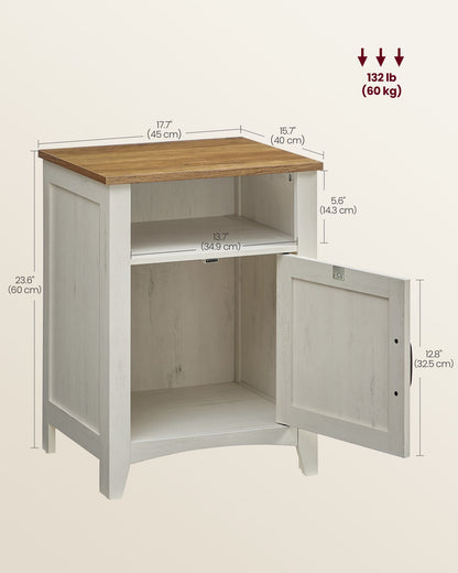 Farmhouse Nightstand with Barn Door