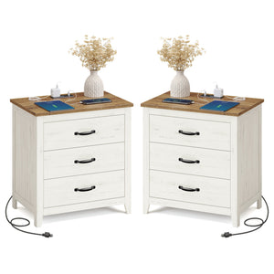 Farmhouse Nightstand with Charging Station - image 8