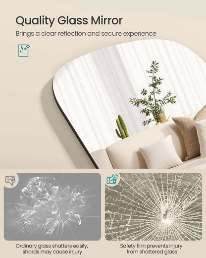 Full length standing mirror with rounded corners - image 3