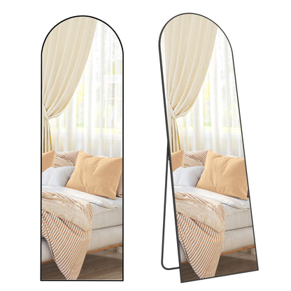 Full Length Mirror 160 x 50 cm Arched with Stand Pale Gold - image 39