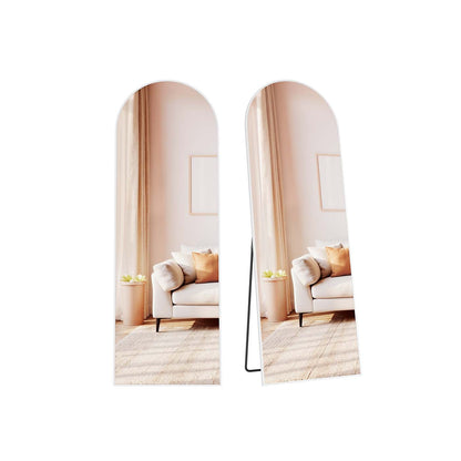 Full Length Mirror 160 x 50 cm Arched with Stand Pale Gold - image 15