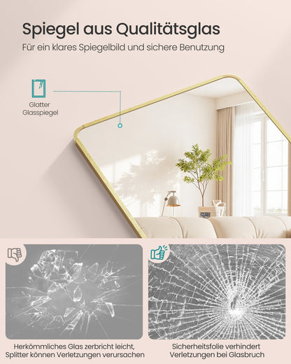 Full Length Hanging Mirror Over the Door or Wall Mounted