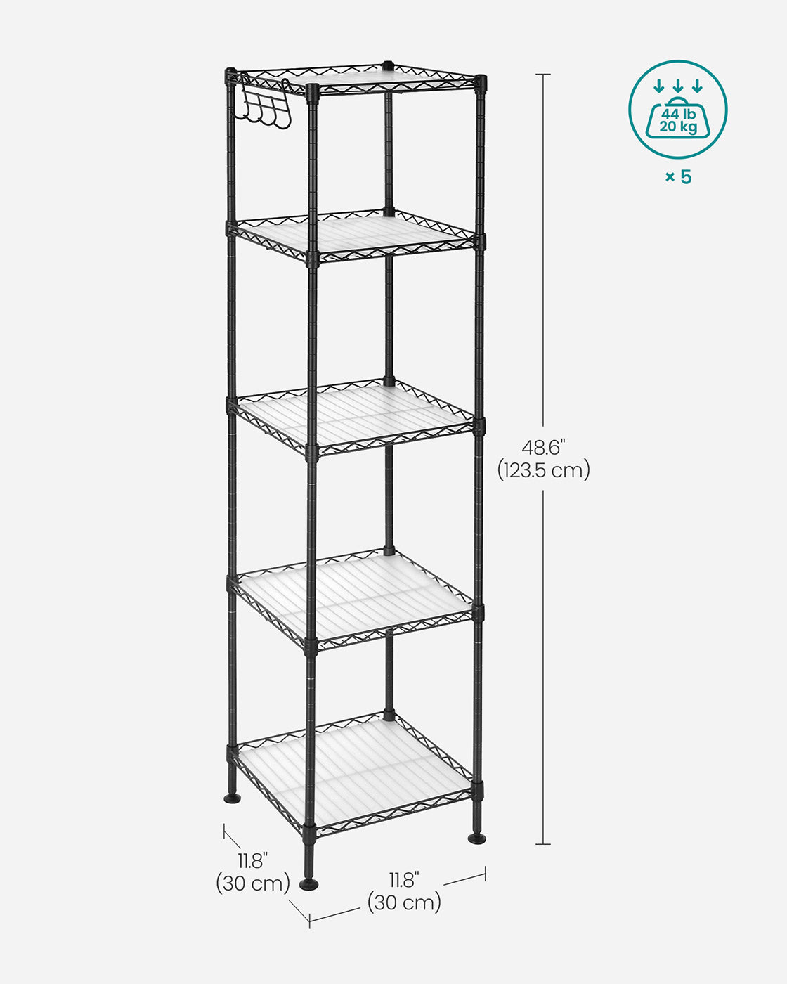 220lb Capacity Bathroom Shelf - image 7