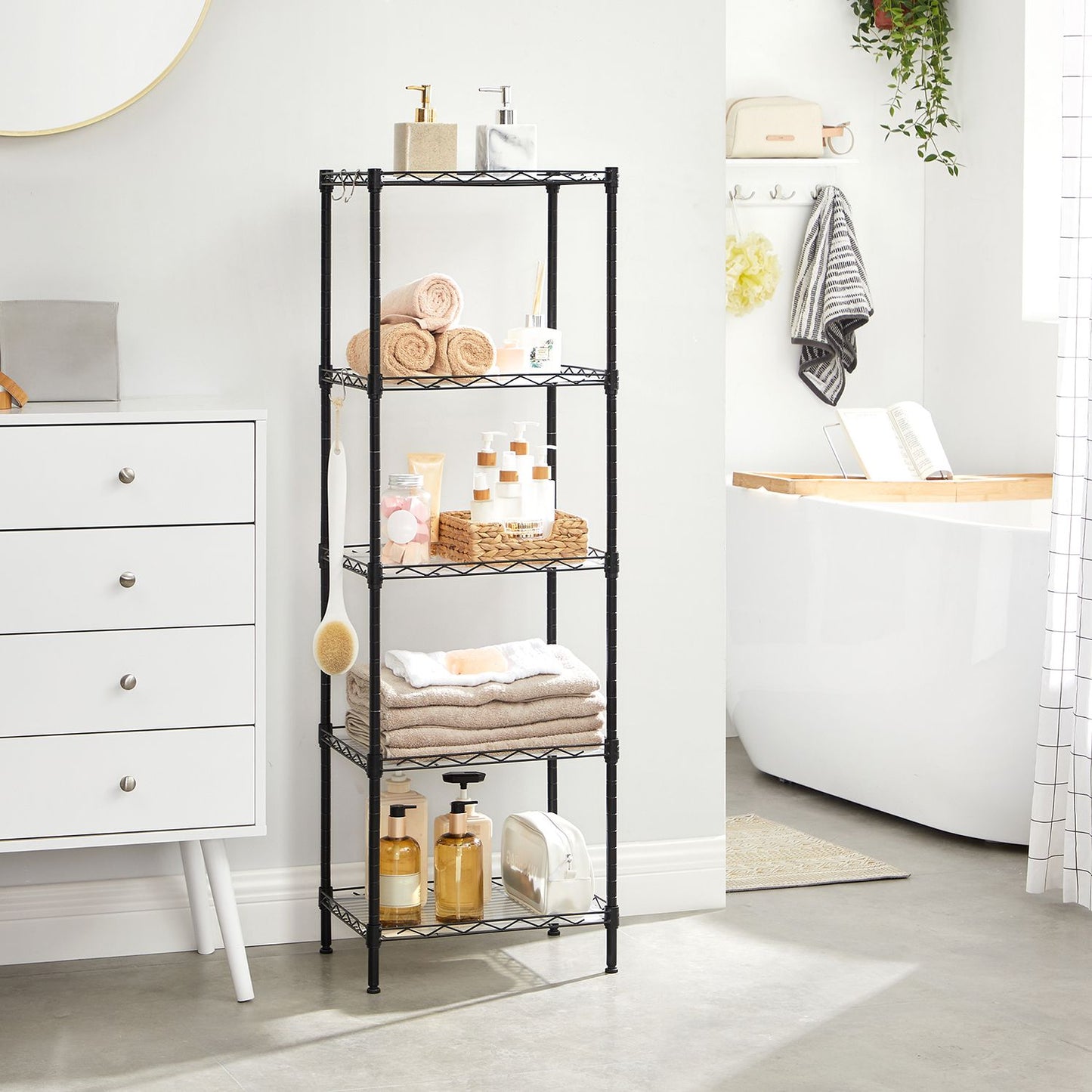 5-Tier Wire Shelving Unit - image 4
