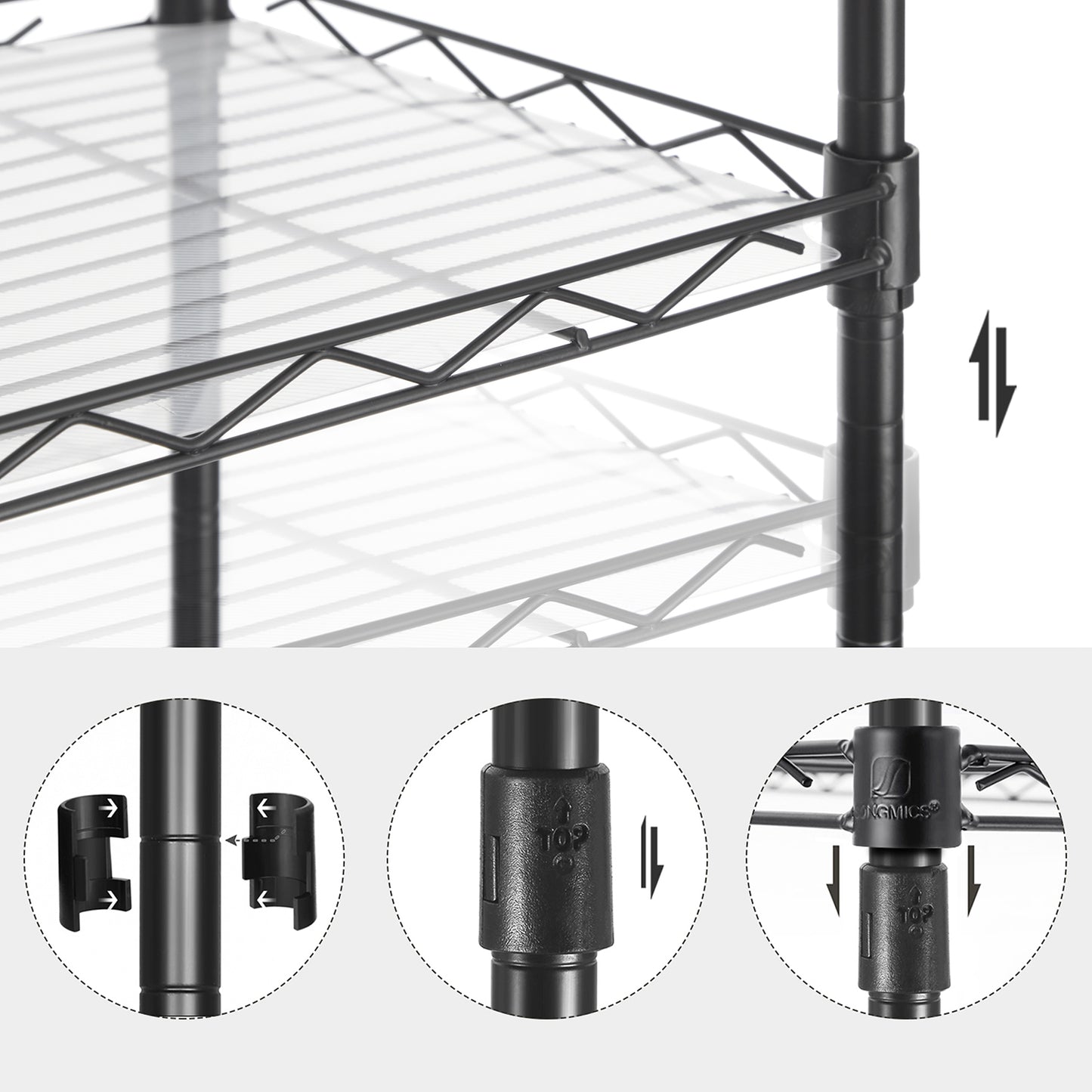 5-Tier Wire Shelving Unit - image 7