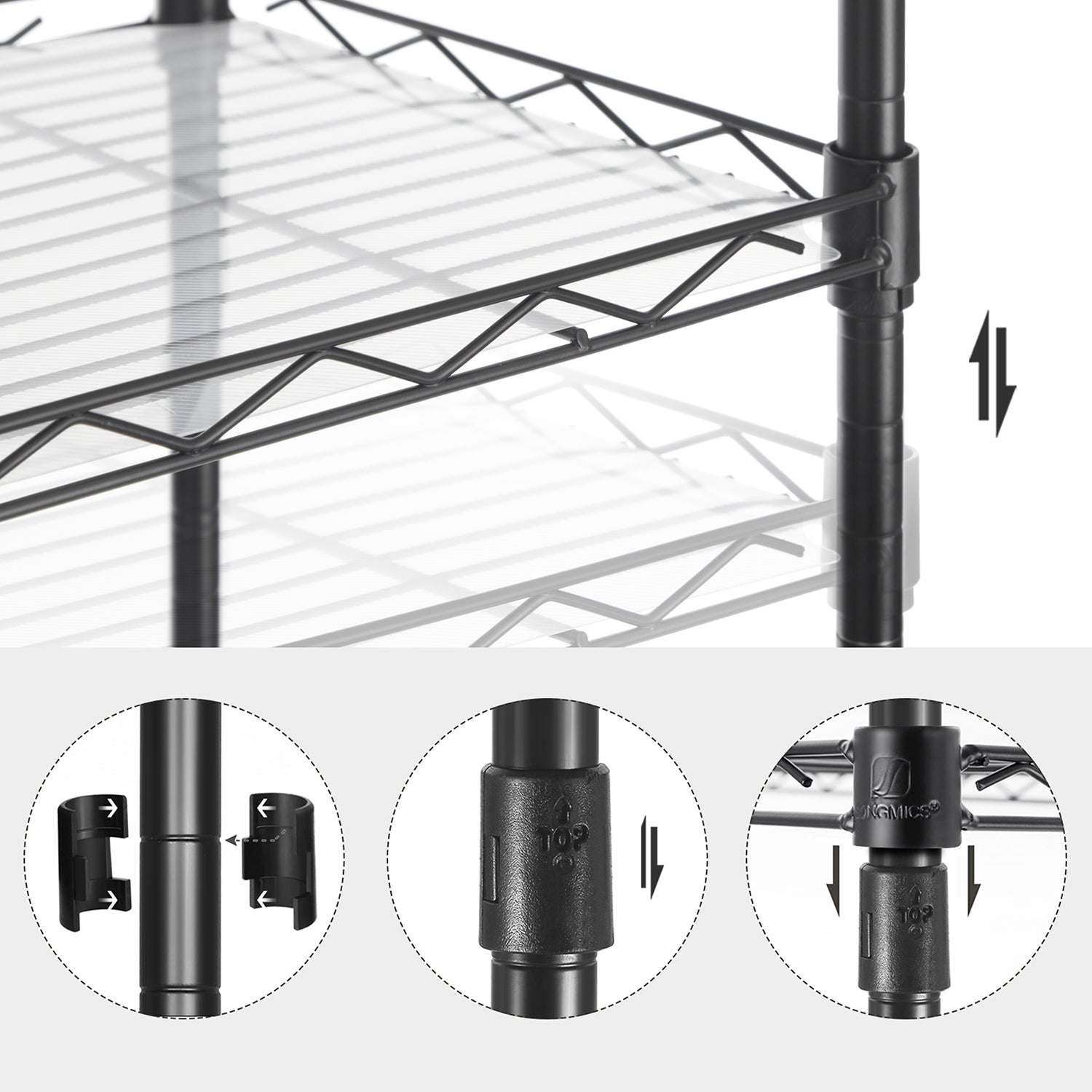 5-Tier Wire Shelving Unit - image 7