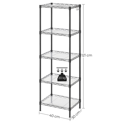 5-Tier Wire Shelving Unit - image 8