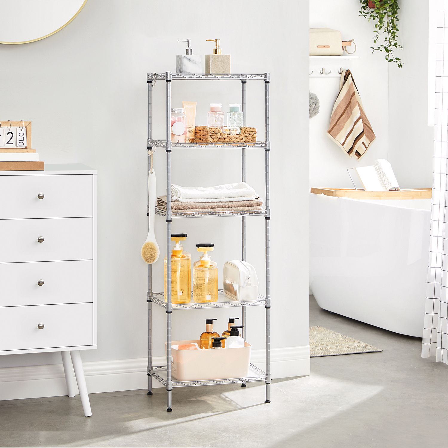 5-Tier Wire Shelving Unit - image 13