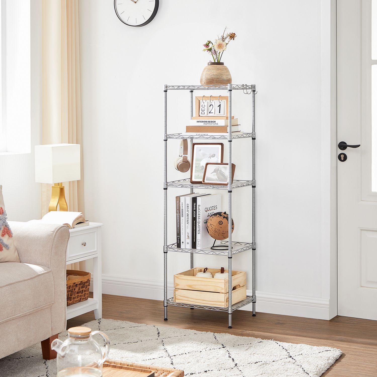 5-Tier Wire Shelving Unit - image 14
