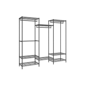 Metal Portable Wardrobe Closet with Adjustable Wire Shelves
