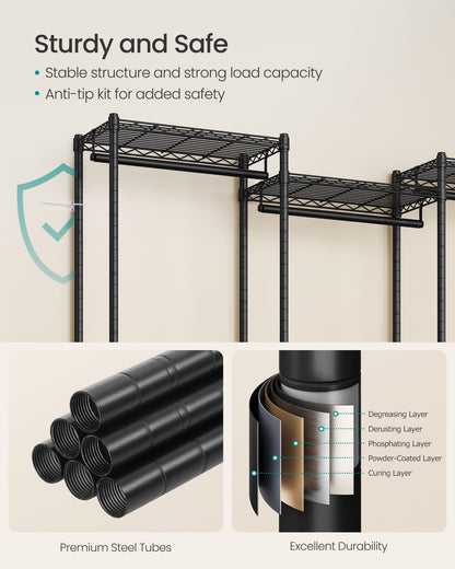 Heavy-Duty Clothes Rack, Garment Rack