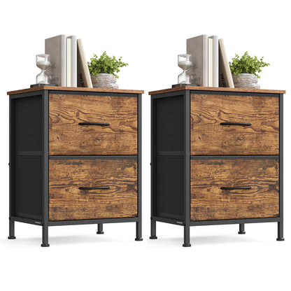 Modern nightstand with drawers for bedroom - image 63