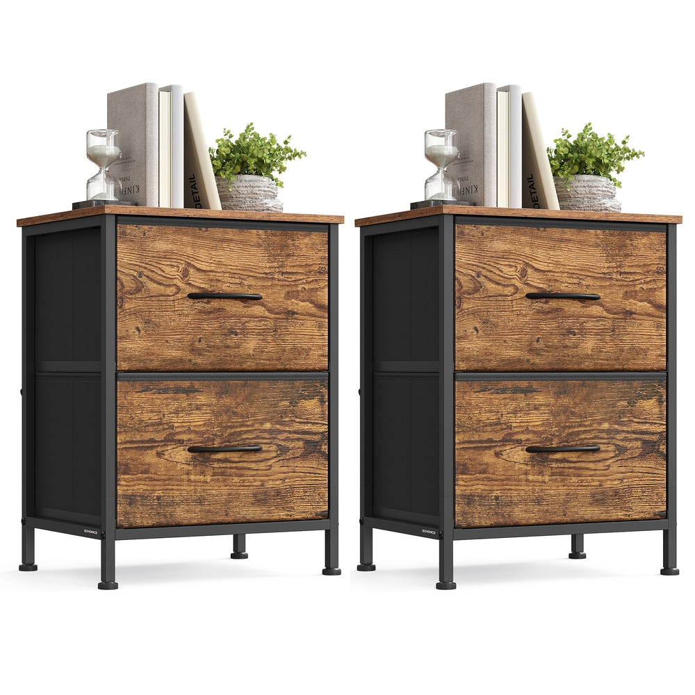 Modern nightstand with drawers for bedroom - image 49