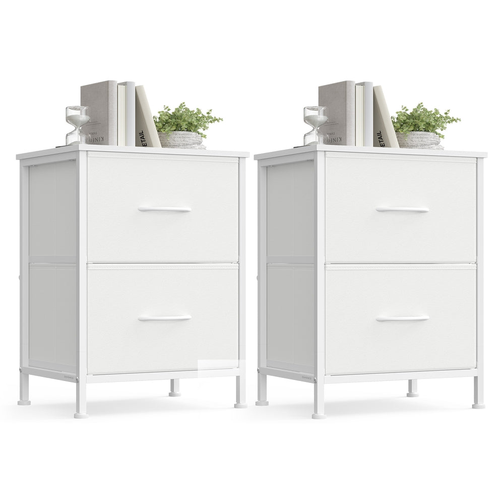 Modern nightstand with drawers for bedroom - image 43