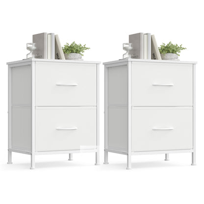 Modern nightstand with drawers for bedroom - image 43
