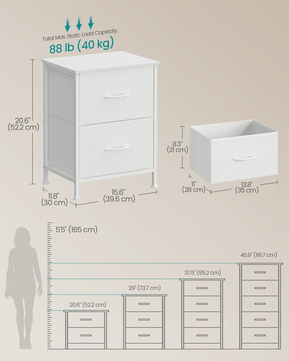Modern nightstand with drawers for bedroom - image 48