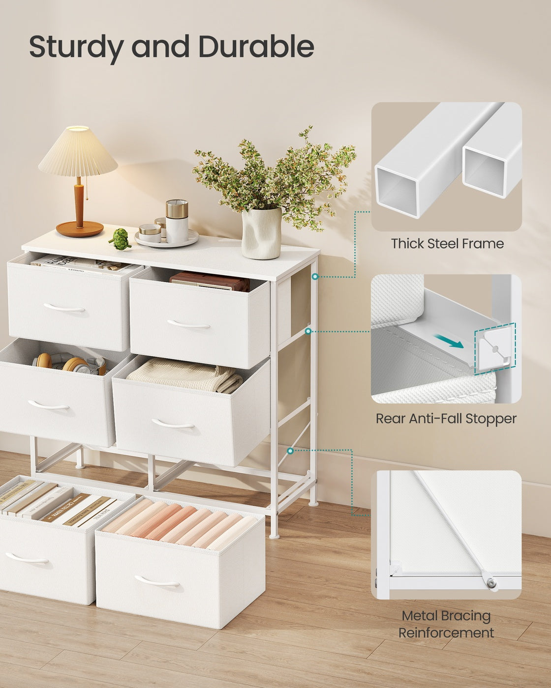 6 drawer chest for versatile fabric storage - image 42