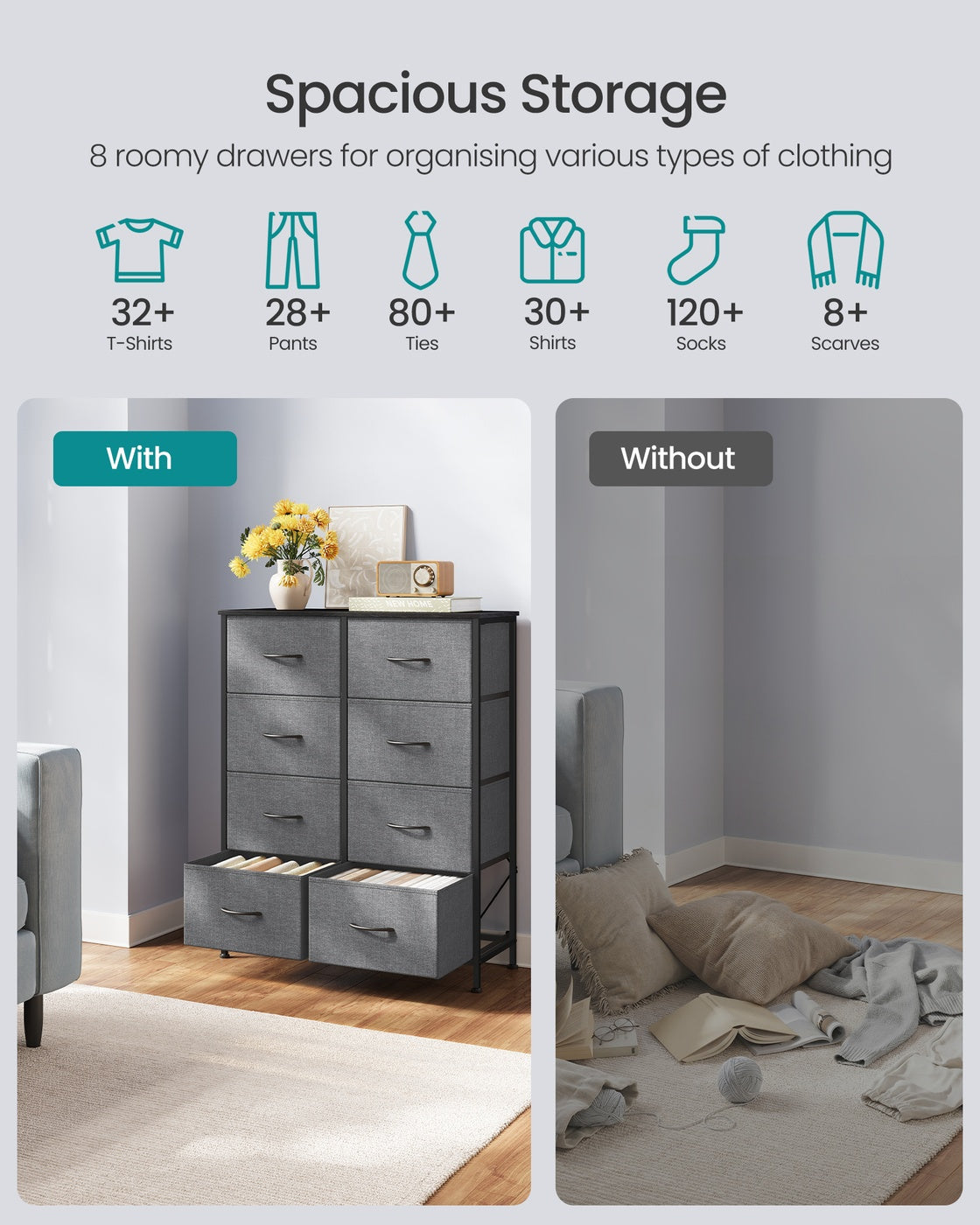 6 drawer chest for versatile fabric storage - image 52