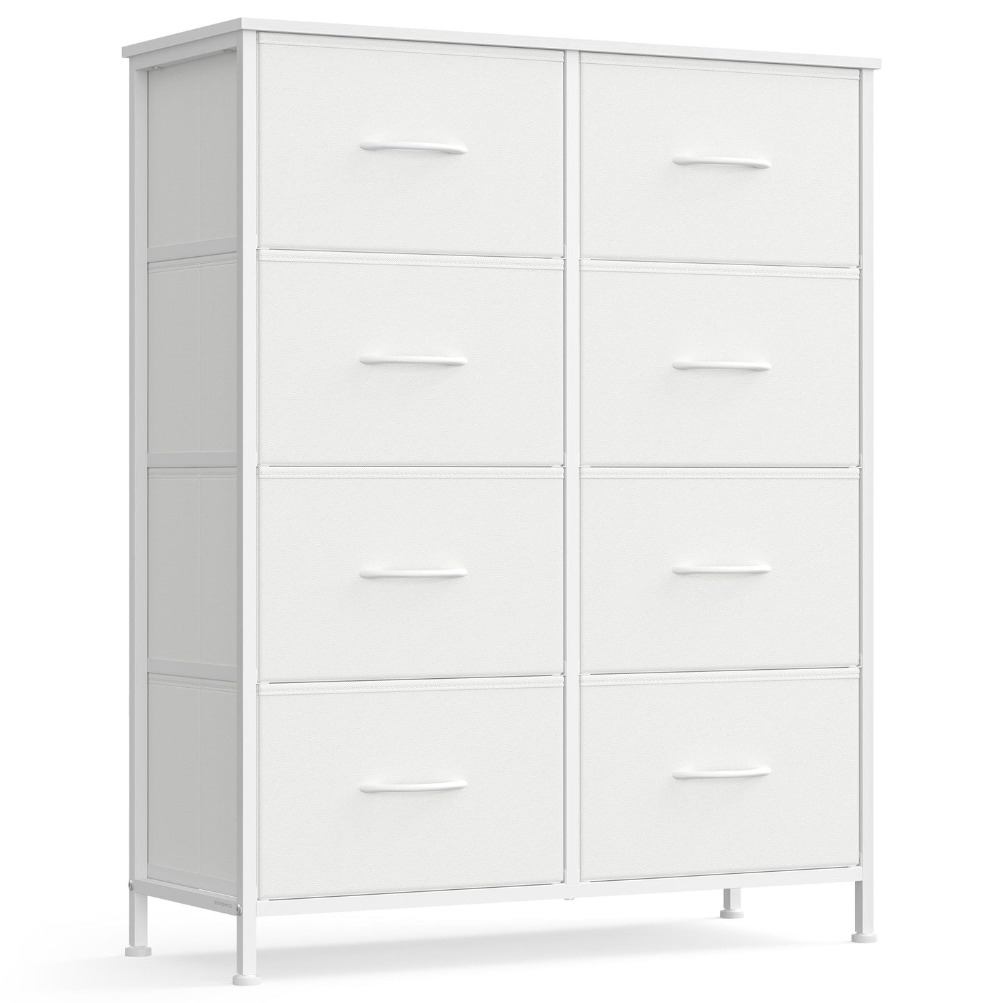 8-Drawer Fabric Dresser, Sturdy Storage Organizer for Bedroom, Rustic Brown & Black - image 13
