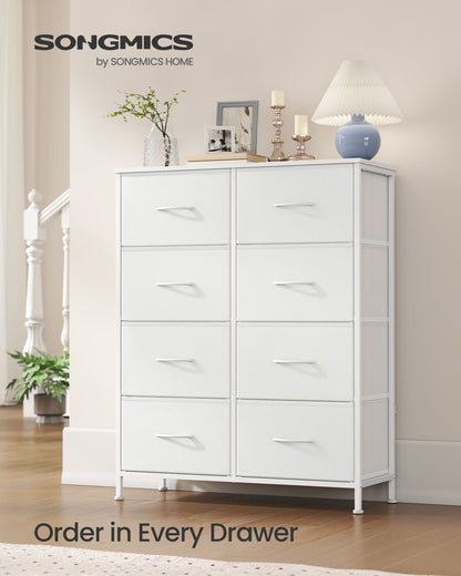 8-Drawer Fabric Dresser, Sturdy Storage Organizer for Bedroom, Rustic Brown & Black - image 14