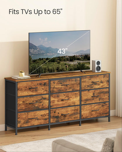 Dresser with 9 Fabric Drawers, TV Stand for TVs Up to 65 Inches - image 2