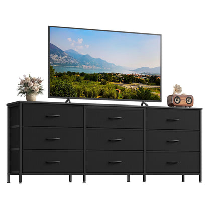 Dresser with 9 Fabric Drawers, TV Stand for TVs Up to 70 Inches - image 7