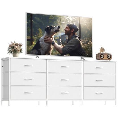 Dresser with 9 Fabric Drawers, TV Stand for TVs Up to 70 Inches - image 4