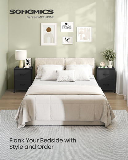 Modern nightstand with drawers for bedroom - image 8