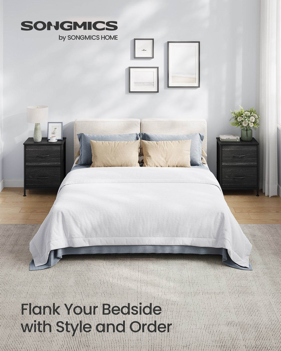 Modern nightstand with drawers for bedroom - image 26
