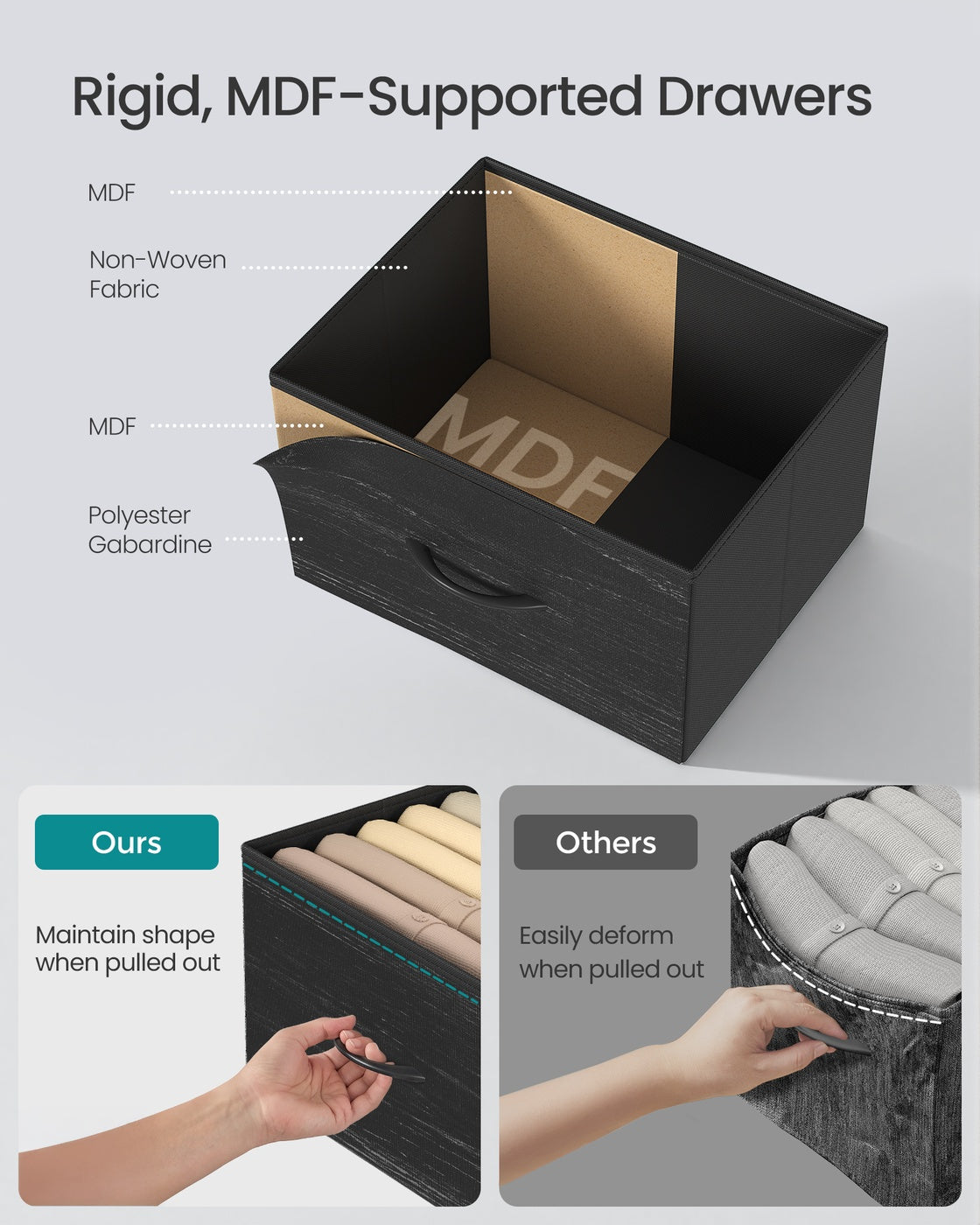 Modern nightstand with drawers for bedroom - image 28