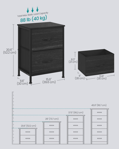 Modern nightstand with drawers for bedroom - image 30