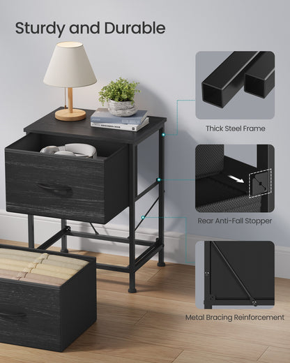 Modern nightstand with drawers for bedroom - image 29