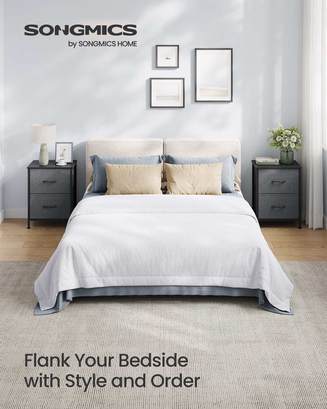 Modern nightstand with drawers for bedroom - image 20