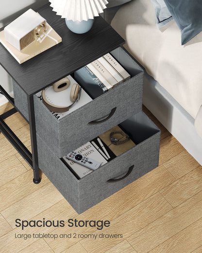 Modern nightstand with drawers for bedroom - image 21
