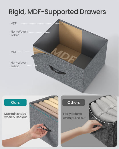 Modern nightstand with drawers for bedroom - image 22