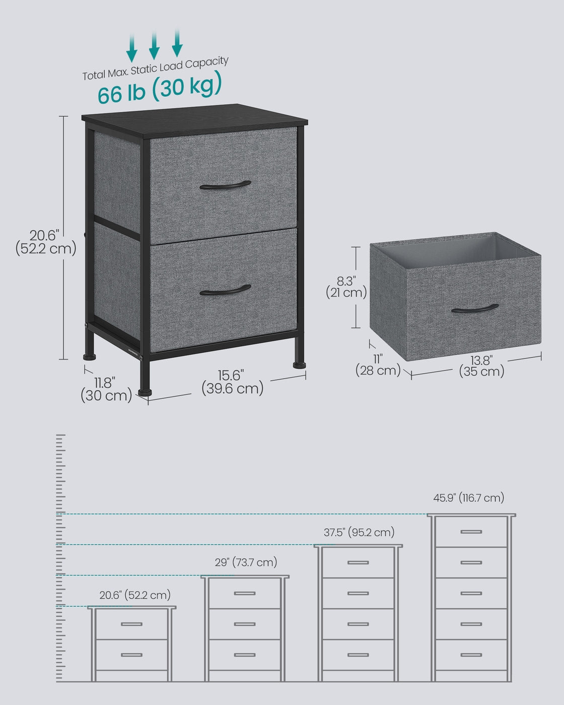 Modern nightstand with drawers for bedroom - image 24