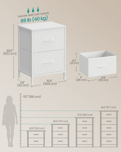 Modern nightstand with drawers for bedroom - image 6