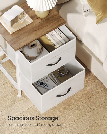 Modern nightstand with drawers for bedroom - image 33