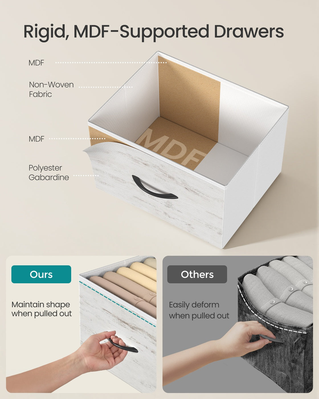Modern nightstand with drawers for bedroom - image 34