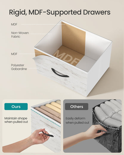 Modern nightstand with drawers for bedroom - image 34