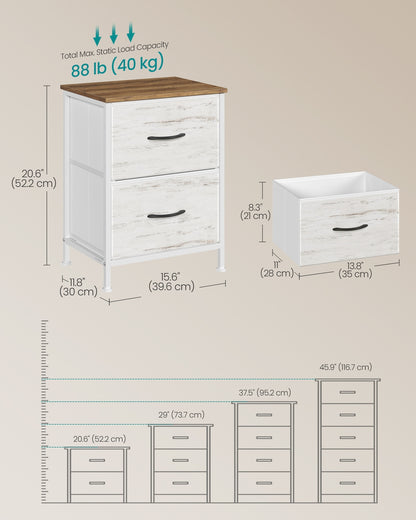 Modern nightstand with drawers for bedroom - image 36