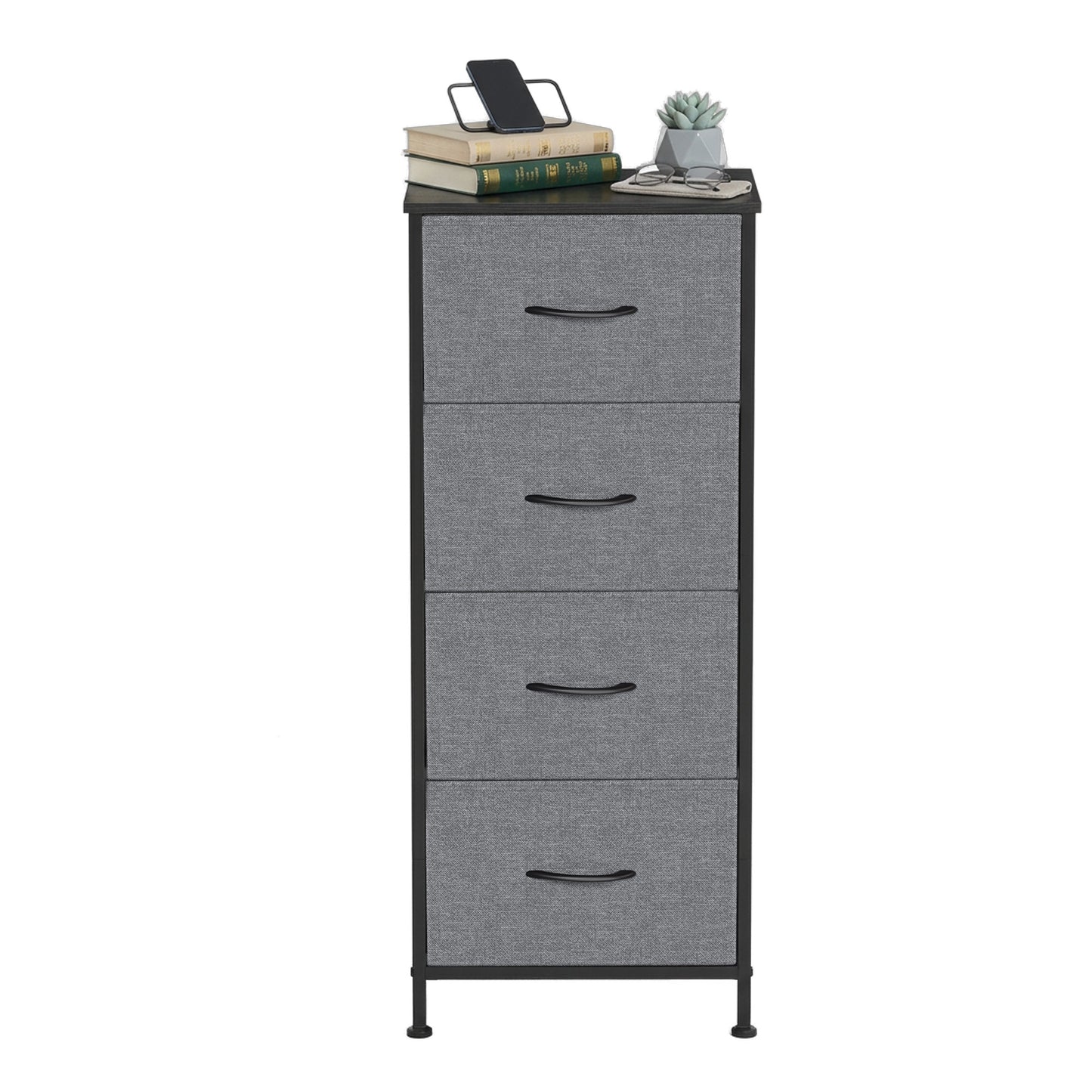 2-drawer bedside table with fabric storage - image 62